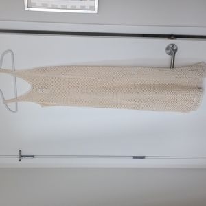 Aerie Crochet Midi Dress Swim cover XS